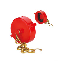 1 1/2'' Red/ Chrome plated Plastic cap & Chain